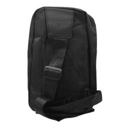 NEGRO FASHIONBAG RECTANGULAR MORRAL BANDOLERA CRUZADA UNISEX URBANA