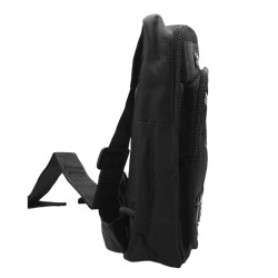 NEGRO FASHIONBAG RECTANGULAR MORRAL BANDOLERA CRUZADA UNISEX URBANA