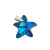 AZUL TORNASOLADO ESTRELLA MAR FACETADO DIJE