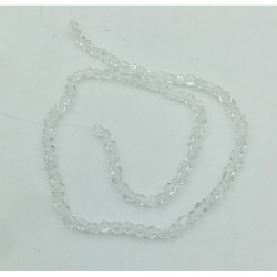 NOVEDAD 6MM HEXAGONO CRISTAL CUENTA FACETADA PERFORADA VIDRIO TIRA