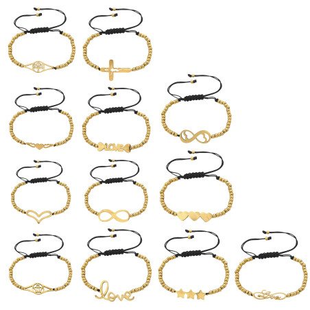 DORADO 3 NO A ELECCION MOTIVOS VARIOS REGULABLE PULSERA / TOBILLERA