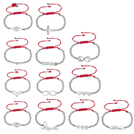 ROJO 3 NO A ELECCION MOTIVOS VARIOS REGULABLE PULSERA / TOBILLERA