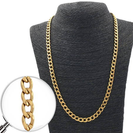 GROUMET PLANA 1.8 NK (6.5MM) - 70CM DORADO ACERO CADENA