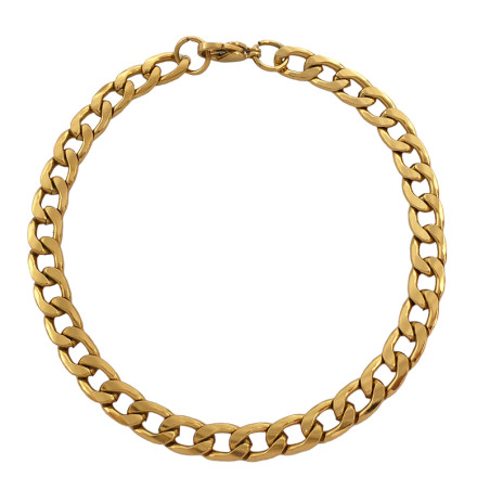 GROUMET PLANA 1.6NK (6MM) - 19CM ACERO DORADO