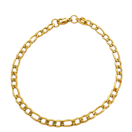 DORADO FIGARO PLANA 1.2NK (4.5MM)- 17CM PULSERA