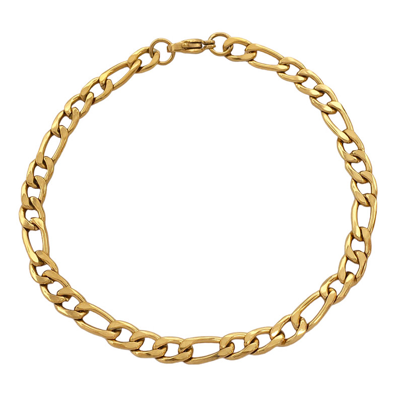 DORADO FIGARO PLANA 1.4NK (5MM APROX.)- 22CM PULSERA