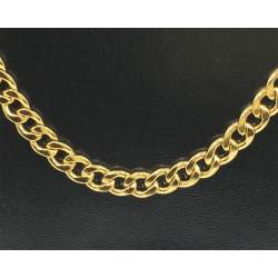 GROUMET PLANA 1.6 NK (6MM) - 55CM DORADO ACERO CADENA