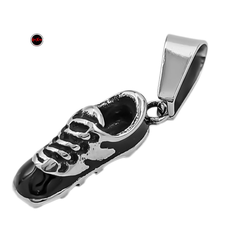 8*25MM BOTIN DE FUTBOL 3D C/ NEGRO CORDON SIMPLE DIJE