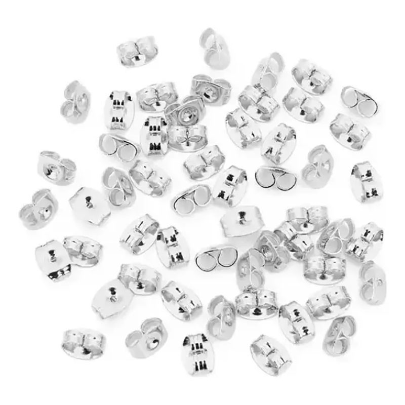 BLANCO 50 PARES (100 UNIDADES) FRU FRU ACERO TRABAS PARA ARO