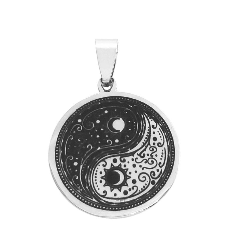 24MM SOL Y LUNA DIA Y NOCHE YIN Y YANG DIJE