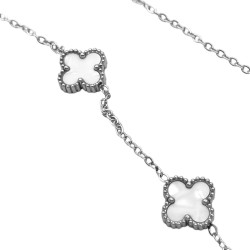 NACAR CINCO FLORES TREBOL TIPO VAN CLEEF 40+5CM COLLAR