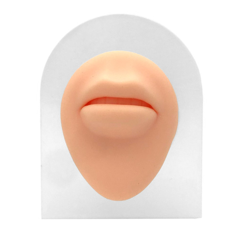 BOCA DE SILICONA C/ EXHIBIDOR TRANSPARENTE