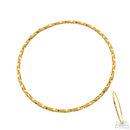 DORADO RETORCIDA ESCLAVA 3*65MM PULSERA