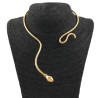 DORADO FANTASIA FINA SERPIENTE TIPO CHOKER GARGANTILLA