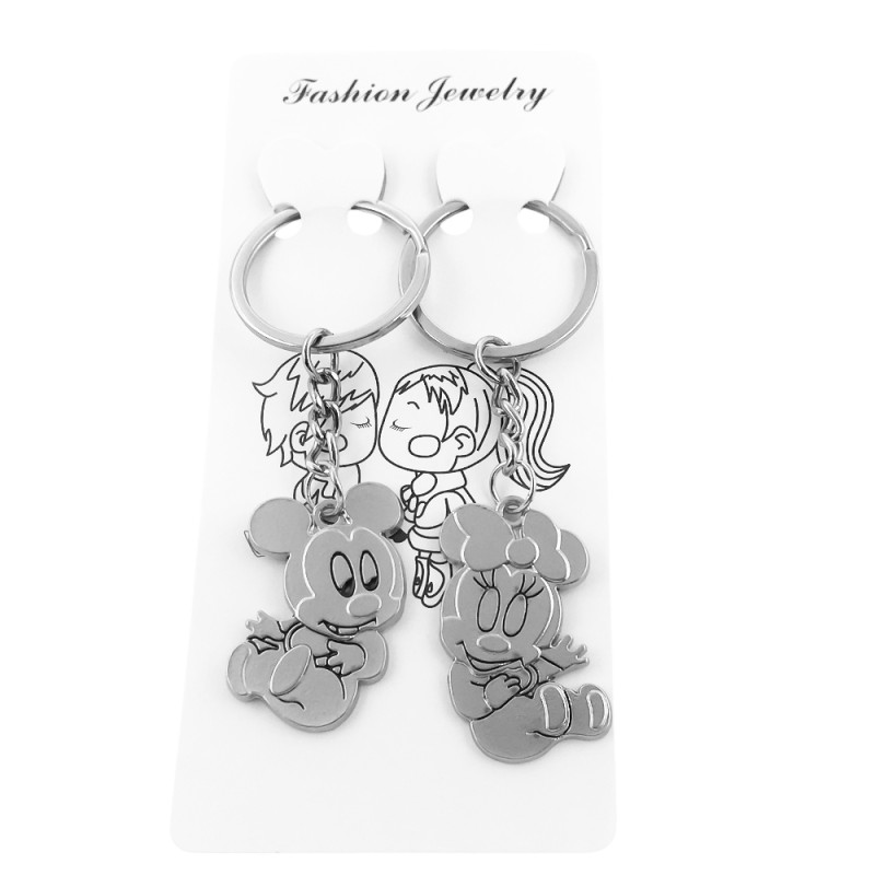 MICKEY Y MINNIE PARA COMPARTIR LLAVERO
