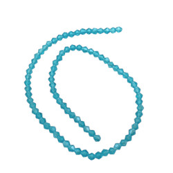 4MM CONO CELESTE TRASLUCIDO AB FACETADO PERFORADO VIDRIO TIRA