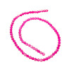 4MM CONO FUCSIA AB TRASLUCIDO FACETADO PERFORADO VIDRIO TIRA