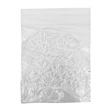 BLANCO BLISTER PARA TRENZAS BANDITAS ELASTICAS BLANCAS COLITAS