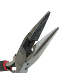 PINZA PLANA ANGOSTA RANURADA EN LO PLANO C/ CORTE PARA BIJOU