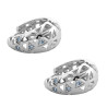 BLISTER X12 PARES TIPO CANASTA C/ STRASS BISAGRA FANTASIA FINA (BRONCE BAÑADO) ARO