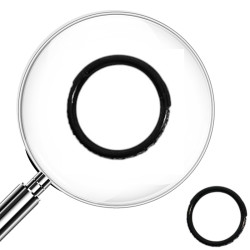 PREMIUM NEGRO SEPTUM 10MM EXTERIOR ARGOLLITA C/ MICRO CUBIC LINEA EXTERIOR DE NARIZ U OREJA SOLITARIO ARO CLICKER PIERCING