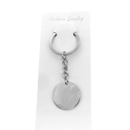 26MM CIRCULO PARA GRABAR LLAVERO ARGOLLA PLANA