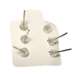 1 CARTON 3 PARES ARITOS STRASS CRISTAL MEDIDAS SURTIDAS ARO