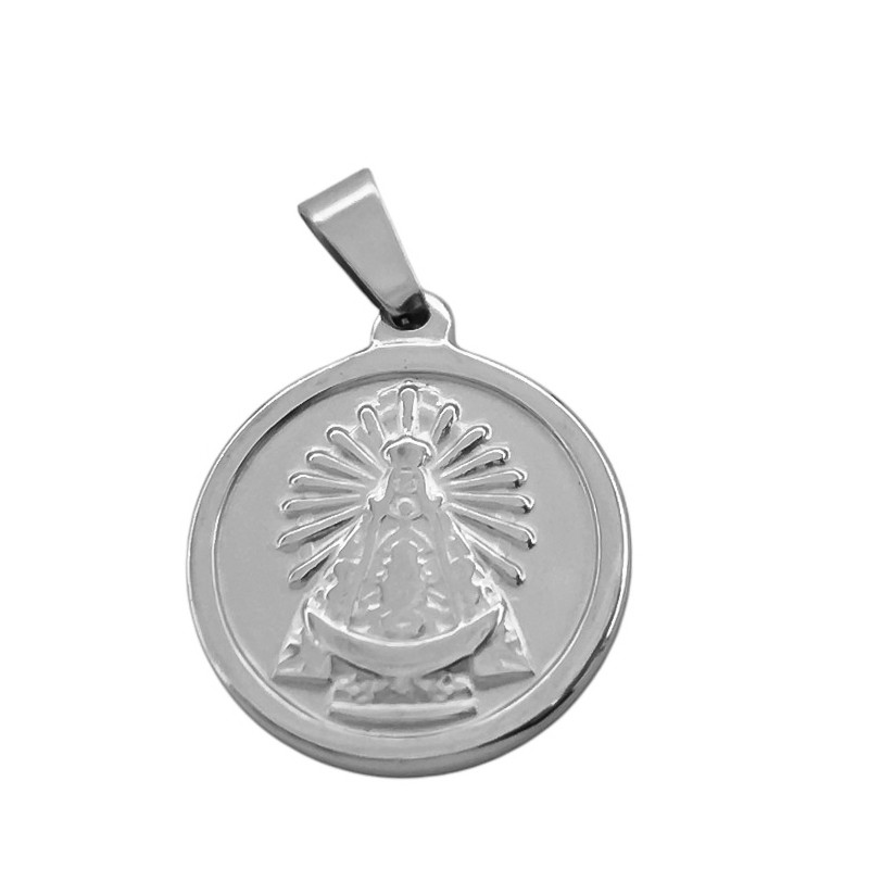 MACIZA 20MM VIRGEN MARIA VIRGEN DE LUJAN RELIEVE FRENTE DIJE