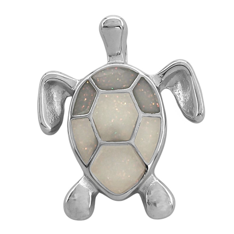 TORTUGA OPALO DE FUEGO 3D DIJE