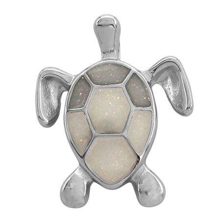 TORTUGA OPALO DE FUEGO 3D DIJE