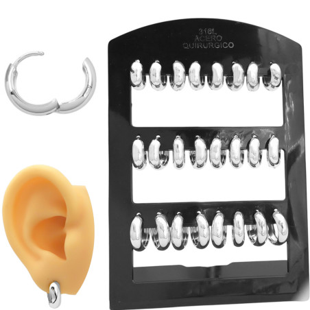 BLISTER X12 PARES 5MM HUECA BISAGRA BOMBE LIVIANA 3 MEDIDAS 13-15-17MM ARO