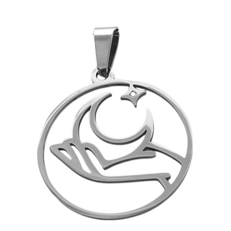 CIRCULO C/ MANO SOSTENIENDO LA NOCHE TODO CALADO DIJE