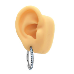 30 MM ARGOLLA CONTORNO STRASS CRISTAL ARO