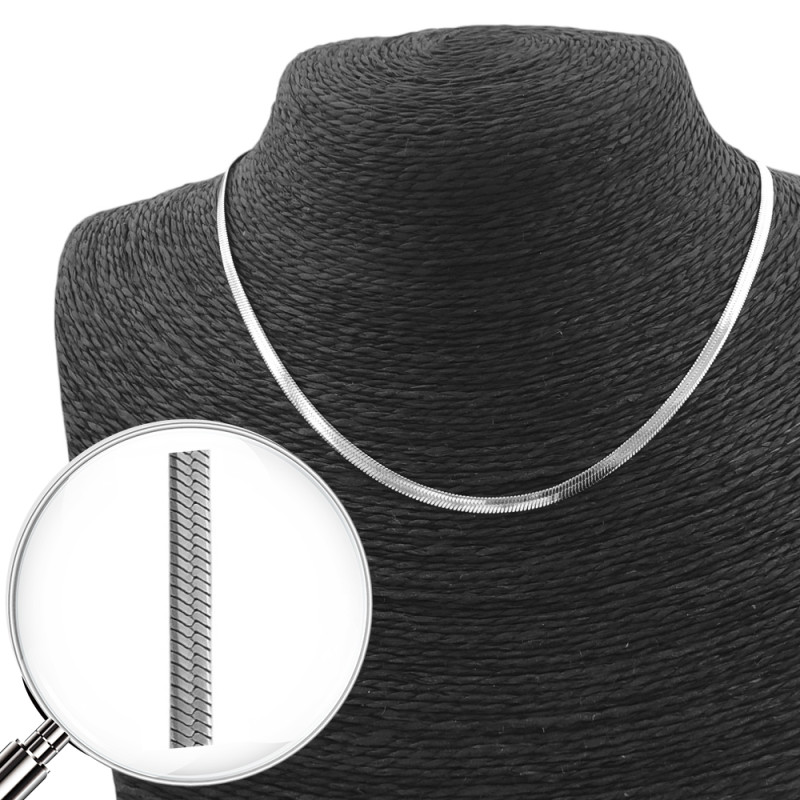 CINTA PLANA 0.5 (2.5MM) - 40cm CADENA