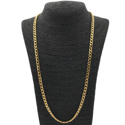 GROUMET PLANA 1.6 NK (6MM) - 55CM DORADO ACERO CADENA
