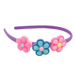 MEDIO PACK x6 SURTIDO 1 POR COLOR CON FLORES MOVIBLES VINCHA