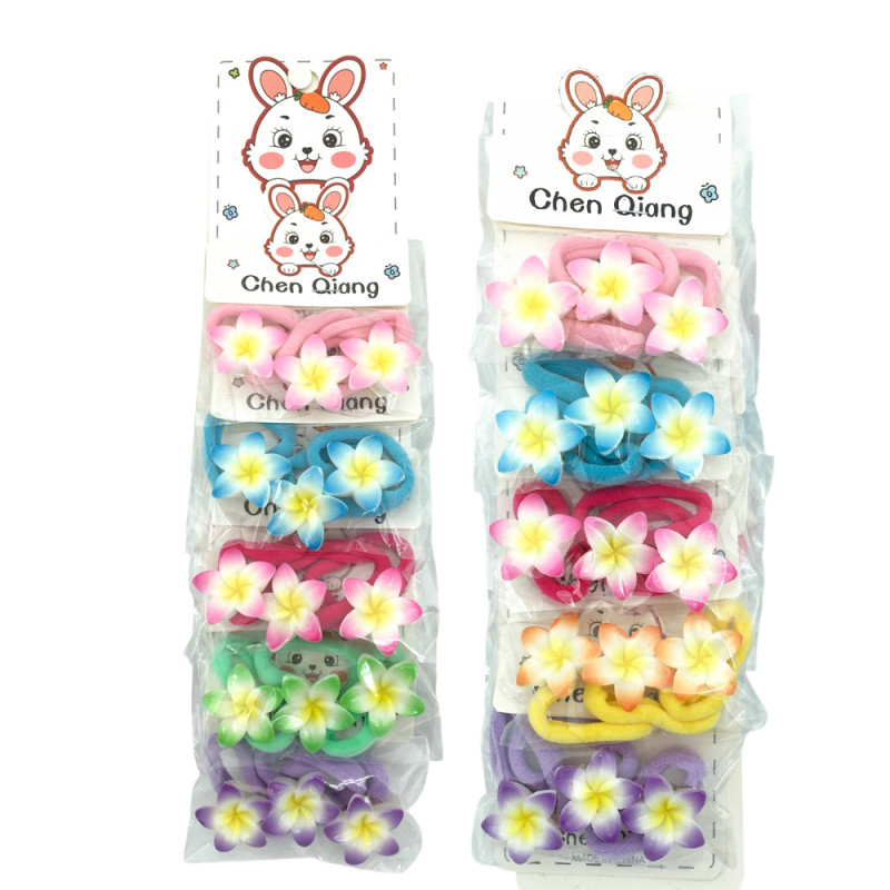 TIRA X30 UNIDADES FLORES COLORIDAS 5 PETALOS SURTIDO COLOR 2CM DIAMETRO INTERNO SIN ESTIRAR COLITAS