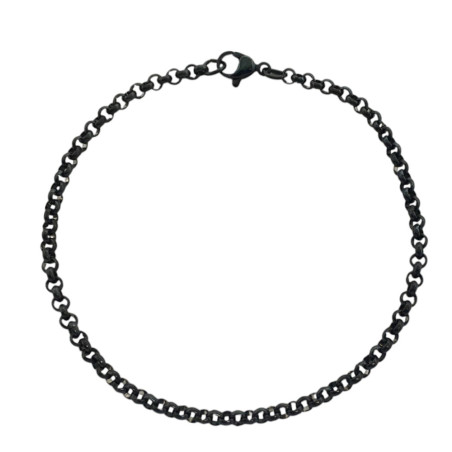 NEGRO ROLO 3.0 (3MM) - 20CM PULSERA A.Q. PULSERA