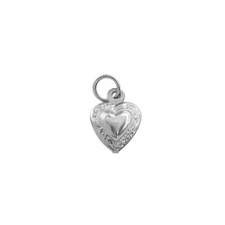 CORAZON CONTORNO C/ RELIEVE C/ ARGOLLITA MINI DIJE