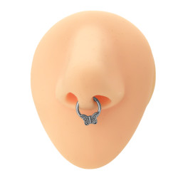 MARIPOSA RELIEVE ARGOLLA CLICKER C/ BISAGRA PIERCING