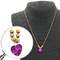 DORADO CORAZON FUCSIA...