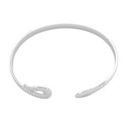 BLANCO ESCLAVA SERPIENTEC/ RELIEVE ABIERTA PULSERA