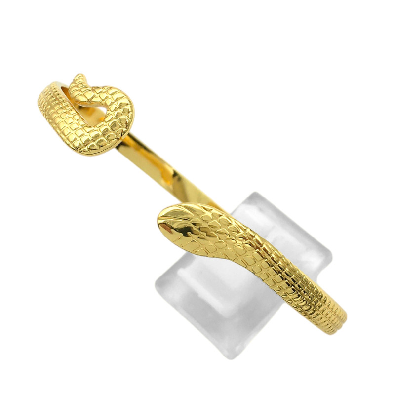 DORADO ESCLAVA SERPIENTEC/ RELIEVE ABIERTA PULSERA