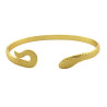 DORADO ESCLAVA SERPIENTEC/ RELIEVE ABIERTA PULSERA