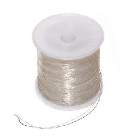 0.5 BOBINA GRANDE TANZA ELASTICA TRANSPARENTE 100MTS. APROX. FORNITURA