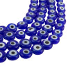 AZUL CHATO 8*3MM OJO TURCO CUENTA VIDRIO PERFORADA TIRA