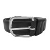 NEGRO UNISEX ECONOMICO CLASICO HEBILLA REDONDEADA CINTURON