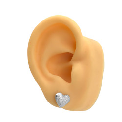 PAR CORAZON MEDIO 3D CON ARENADO ARO