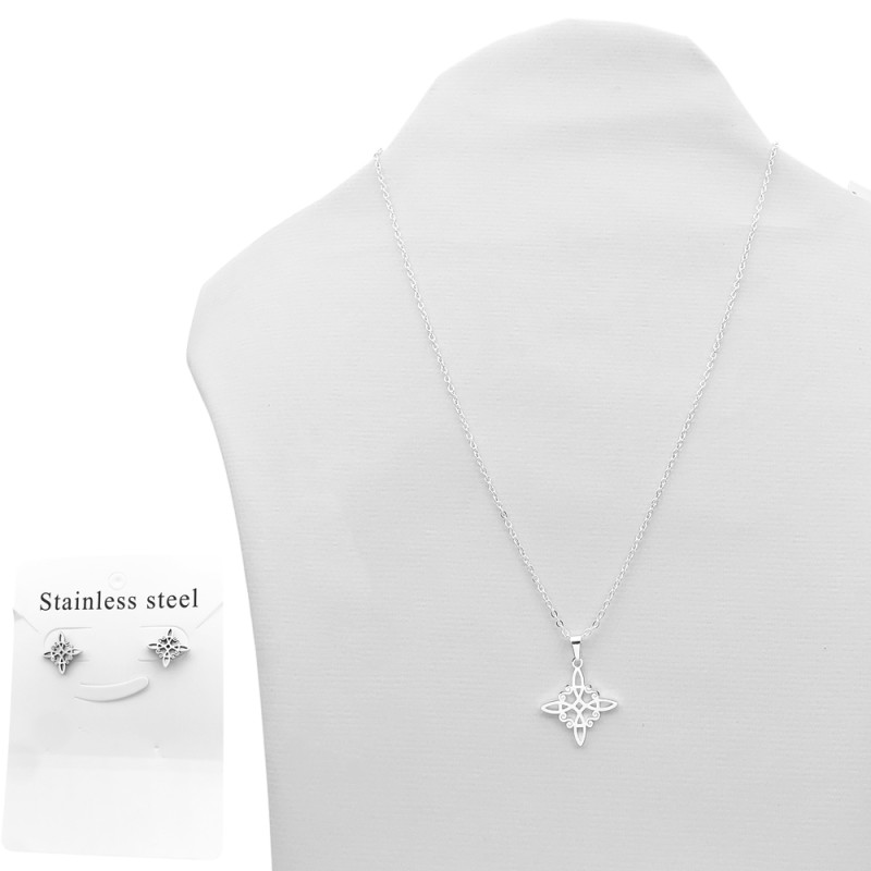 BLANCO NUDO DE BRUJA CALADO CONJUNTO