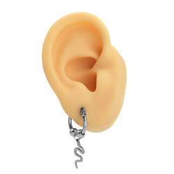 MEDIO BLISTER X6 PARES DOS BOLITAS Y CORAZON CRUZ ESTRELLA COLA BALLENA SERPIENTE EN ARGOLLA 15MM AROS